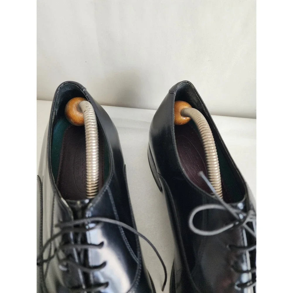 Florsheim DressSports Mens Black Leather Cap Toe Oxford Dress Shoes 8.5 3E
